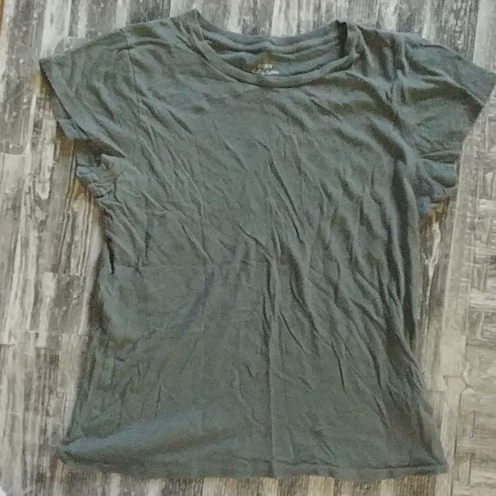J.CREW | vintage cotton army green tshirt